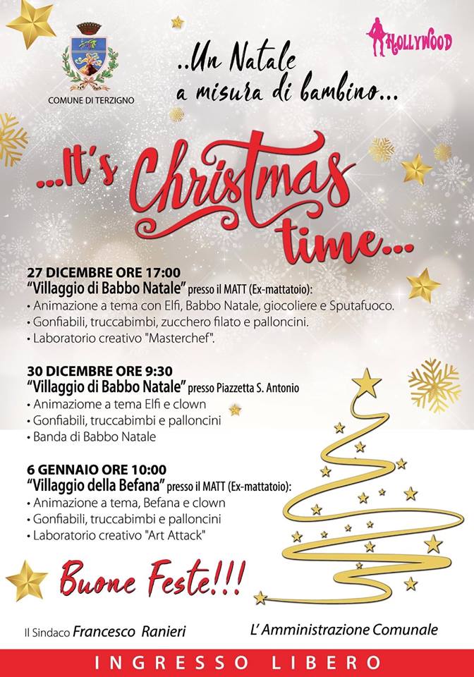 “It’s Christmas time”, a Terzigno un Natale a misura di bambino