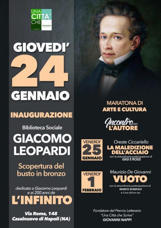 A Casalnuovo di Napoli apre la nuova Biblioteca Sociale. In programma l’iniziativa “Incontro con l’autore”