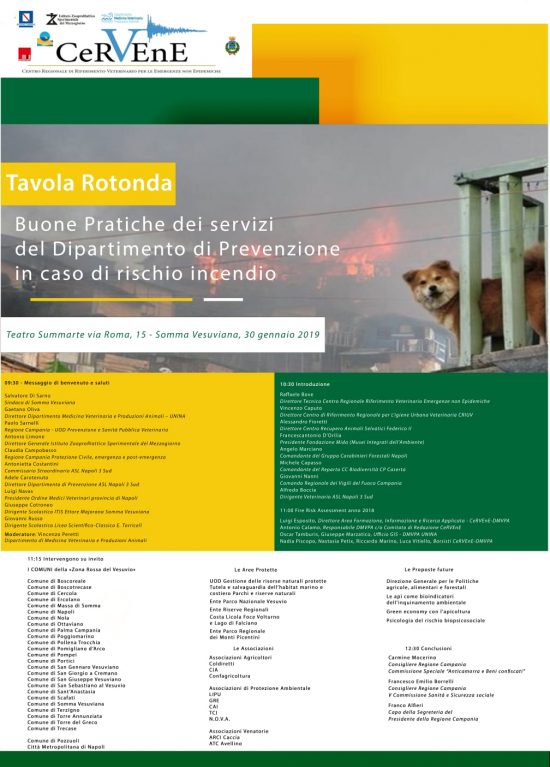 A Somma Vesuviana i primi risultati del Programma Fire Risk Assessment Campania