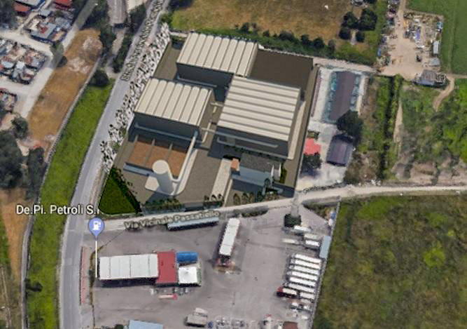 il rendering del compostaggio di pomigliano