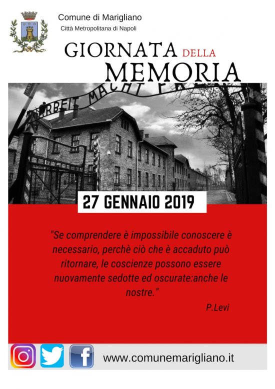 Marigliano, Giornata della Memoria: “Restiamo Umani”, incontro con i giovani e commemorazioni per le vittime della Shoah