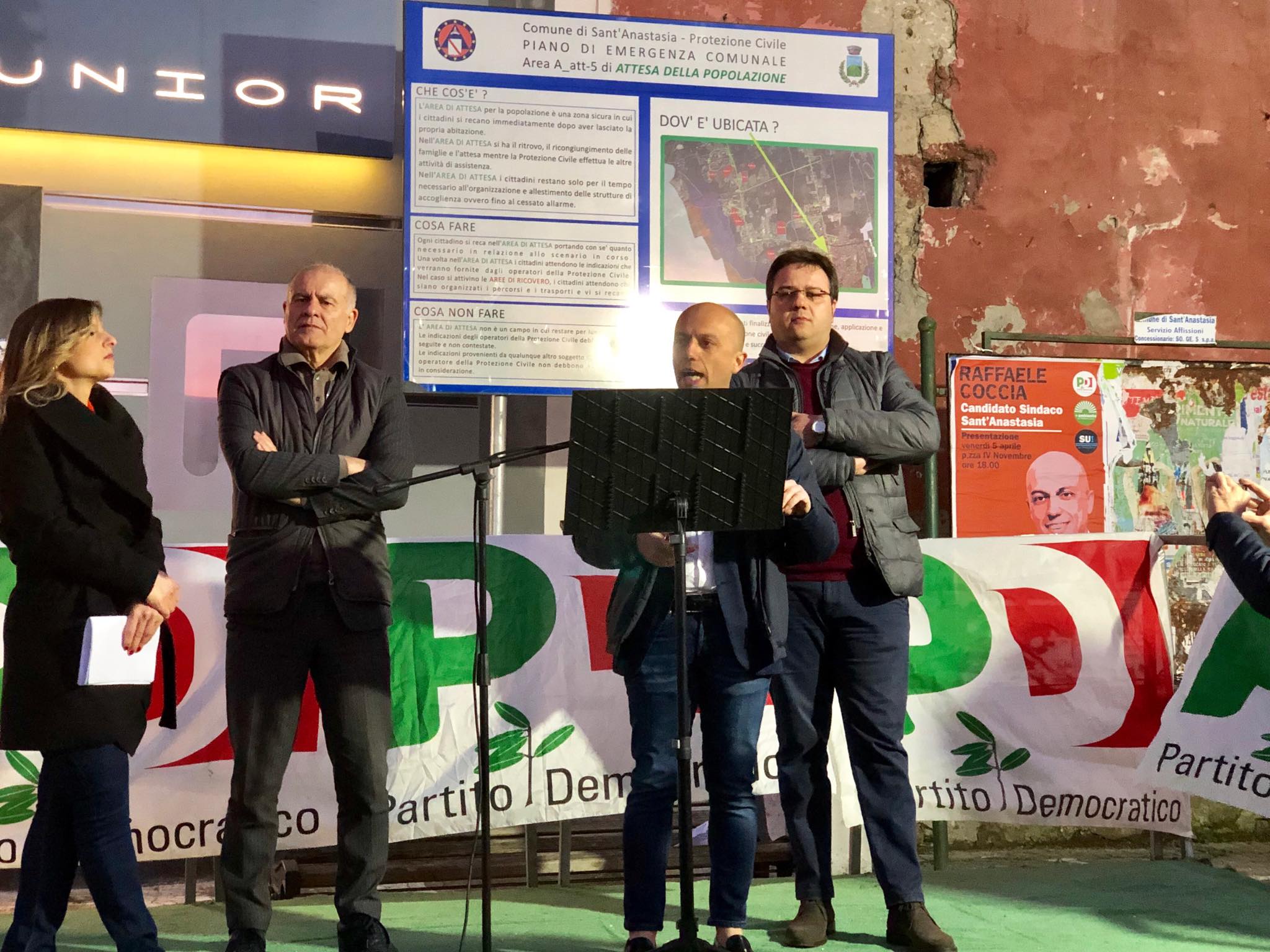 Sant’Anastasia, il debutto del candidato sindaco Raffaele Coccia