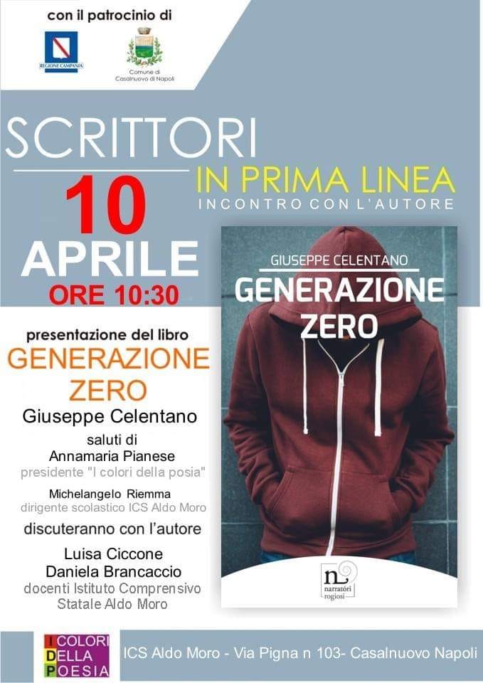 “Scrittori in prima linea”: a Casalnuovo arriva “Generazione Zero”
