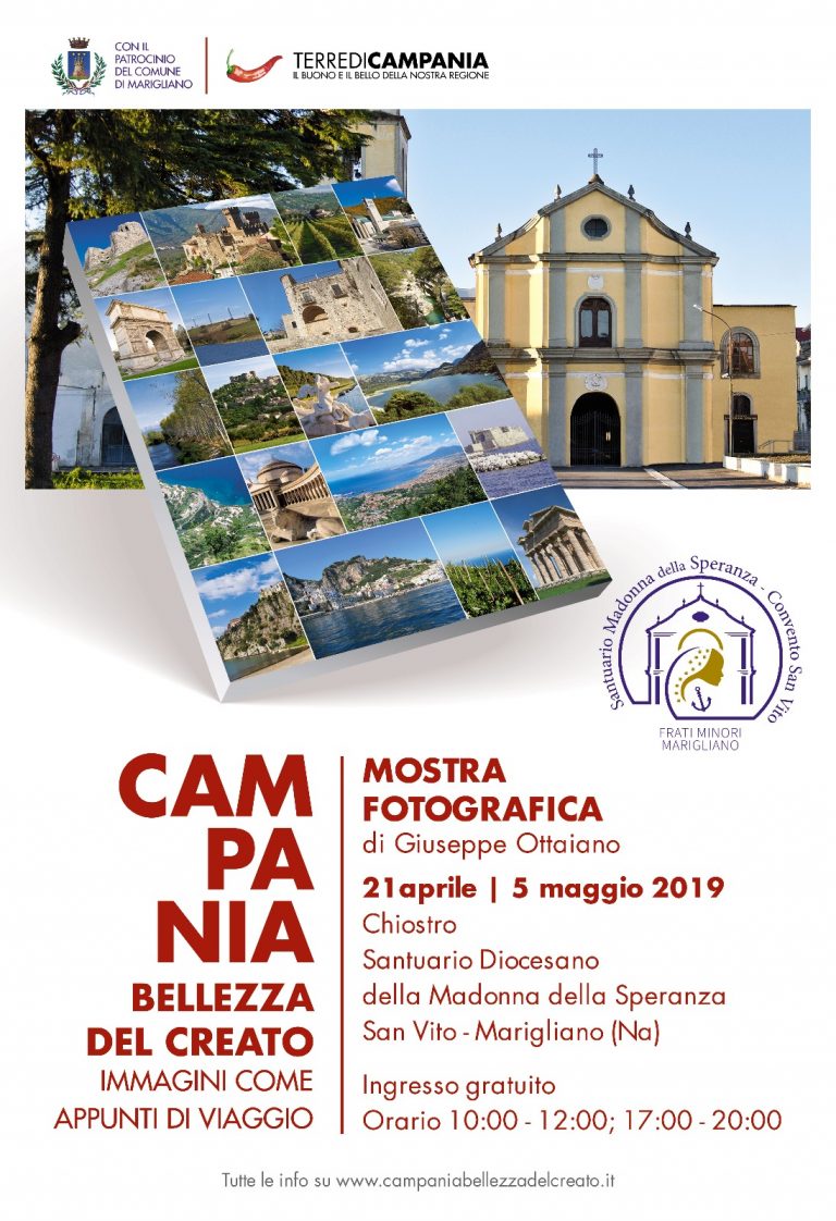 “Campania bellezza del Creato”: la mostra fotografica di Giuseppe Ottaiano arriva a Marigliano