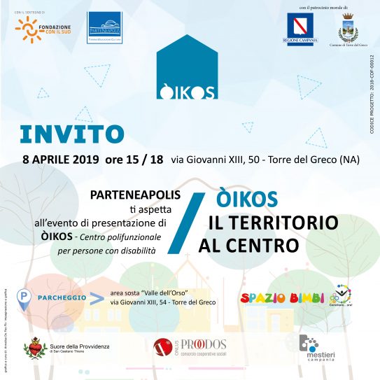 A Torre del Greco presentazione di Òikos, il Centro Polifunzionale per persone con disabilità