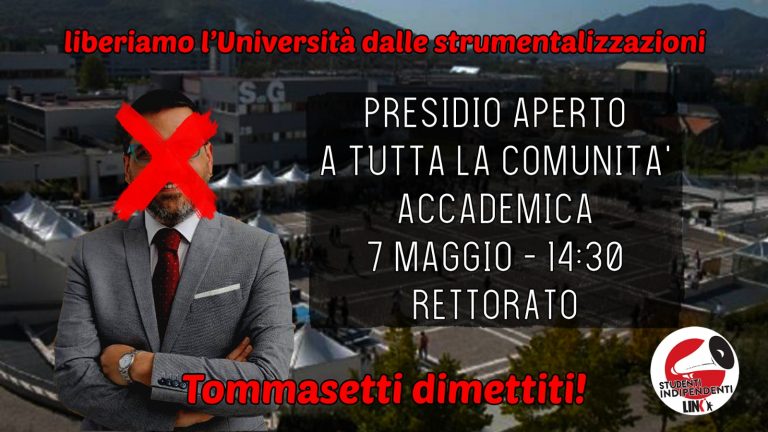 Unisa, presidio per le dimissioni del Rettore. Link Fisciano: “Tommasetti strumentalizza un’istituzione pubblica”
