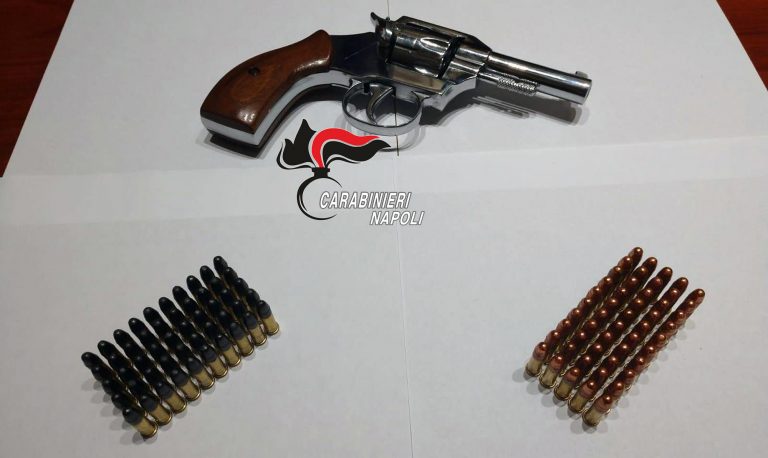 Somma Vesuviana, arrestato 46enne per detenzione di una revolver