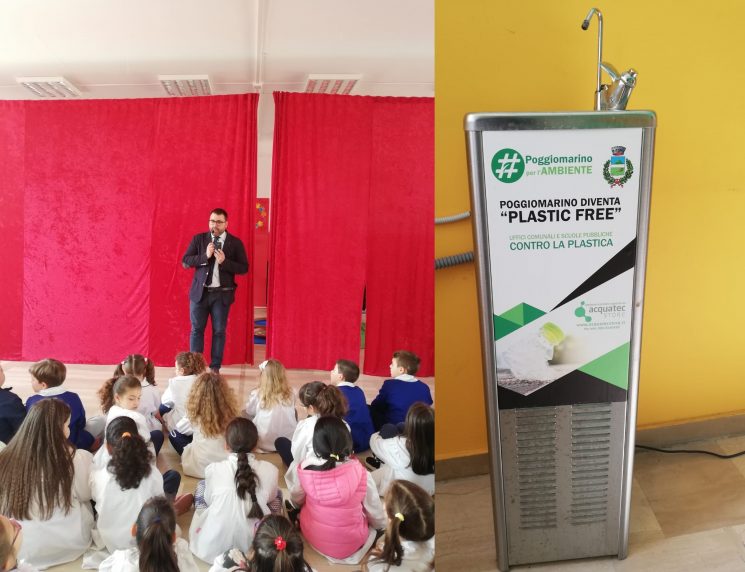 Poggiomarino, diramati i primi dati ambientali del plastic free: in 6 mesi evitate 12mila bottigliette in plastica