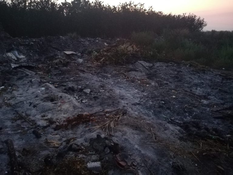 Boscoreale, roghi di rifiuti: sequestrata un’area di 1200 mq