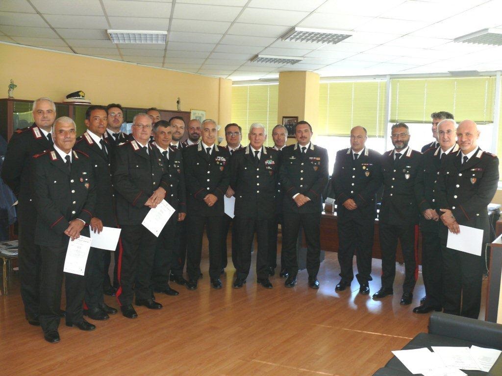 Il generale Lusi tra i carabinieri del NAS di Napoli, della Campania e di altre regioni