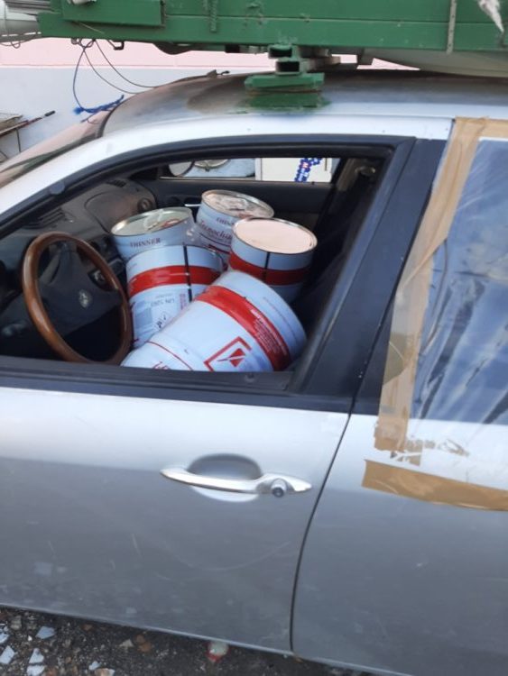 Marigliano, sequestrato un veicolo con 300 kg di rifiuti pericolosi