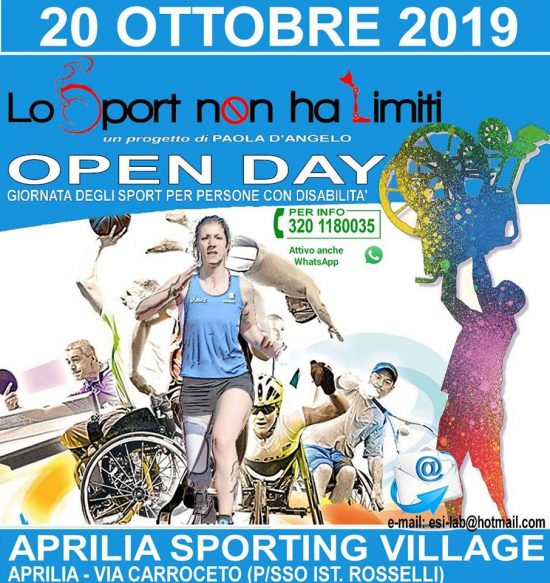 Al via la I Edizione dell’Open Day “Lo sport non ha limiti”