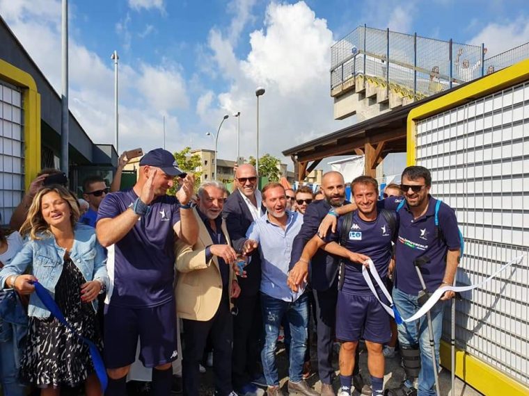 Sant’Anastasia, nuovo manto erboso allo stadio comunale De Cicco