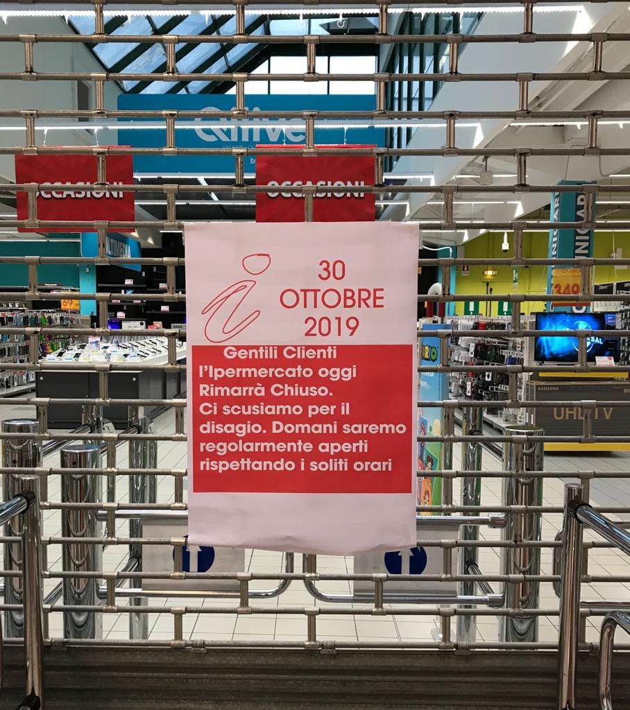 Sciopero Auchan-Conad, bollettino provvisorio: chiusi gli ipermercati di Nola, Mugnano, Pompei, Sassari, Olbia, Mestre e Vicenza