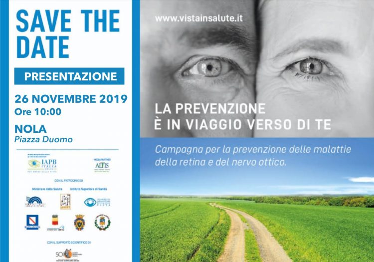 Vista in salute: screening gratuito a Nola. Alle 10 la presentazione in piazza Duomo