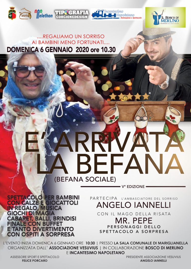 A  Mariglianella  i bambini  incontrano la  Befana al Comune