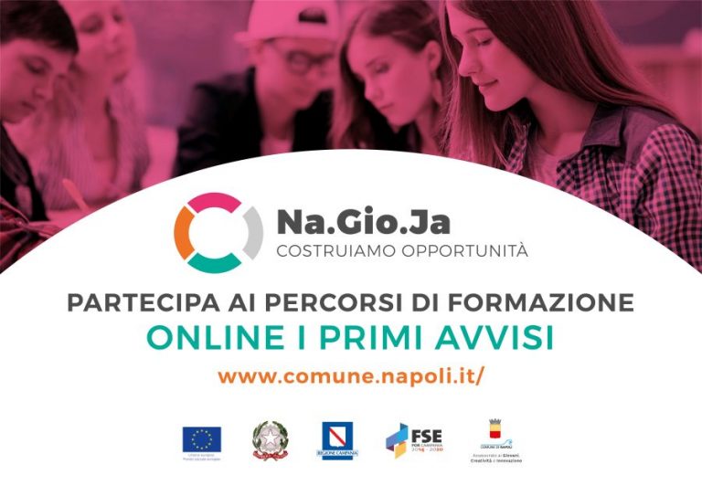 Corsi gratuiti per i giovani dai 16 ai 35 anni: progetto “Na.Gio.Ja. – Costruiamo opportunità”