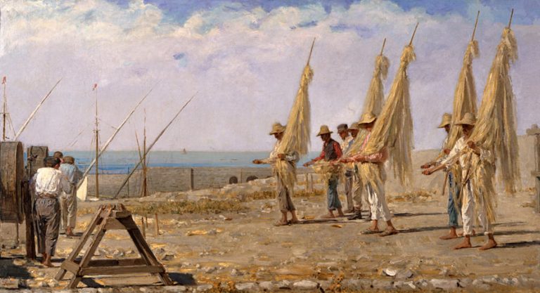1.Toma,“I funari di Torre del Greco”: la dura fatica degli uomini nella spietata luce del sole.