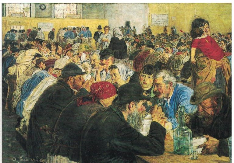 Attilio Pusterla, “Alle cucine economiche”: un quadro del 1887, che porta i segni  dell’attualità