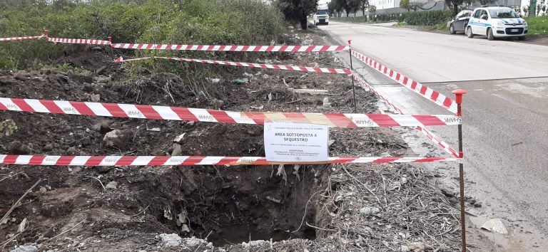 ASI di Acerra, troppi rifiuti dal sottosuolo: sequestrato quarto cantiere