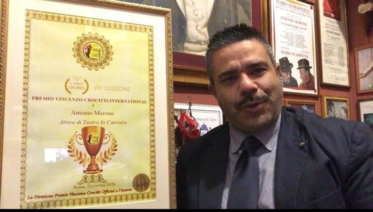 Sant’Anastasia, il Premio internazionale “Il Vince” all’attore cavaliere Antonio Merone