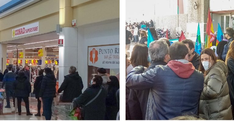 I lavoratori da licenziare presidiano il nuovo Conad di Mugnano: “Aiutateci”