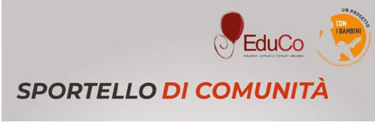 Sportello di Comunità, al via ai progetti “Edu.Co. Educativi-Comuni /Comuni-Educativi”