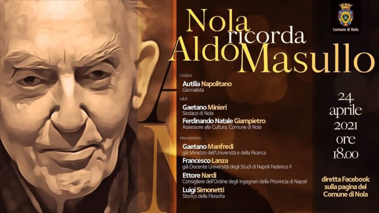 “Nola,  un convegno online per rendere omaggio al filosofo Aldo Masullo