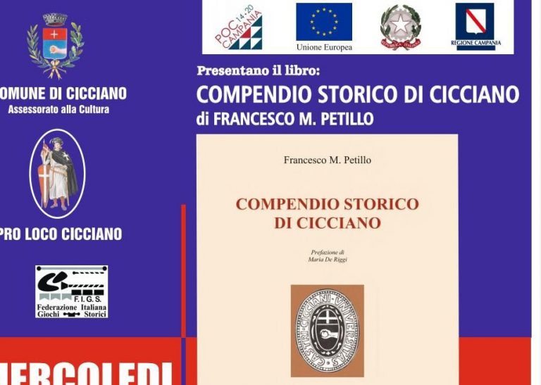 Cicciano ricorda Francesco Petillo presentando il suo “Compendio” della storia della città