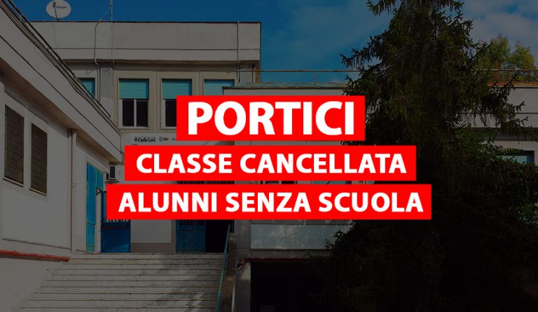 Portici, Classe cancellata al “Levi” : alunni senza scuola