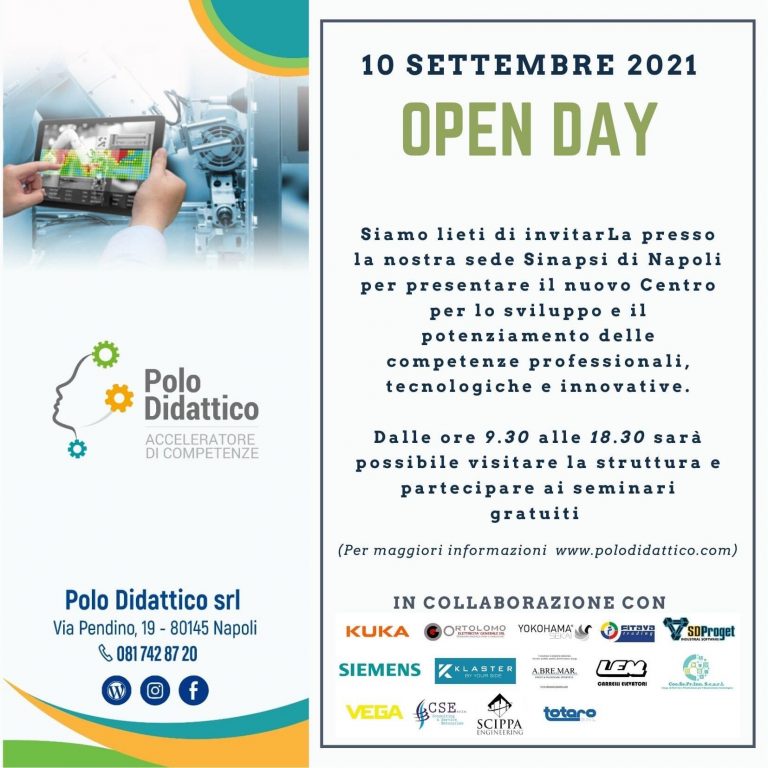 A Napoli inaugura il Polo Didattico: il 10 Settembre Open Day e seminari gratuiti