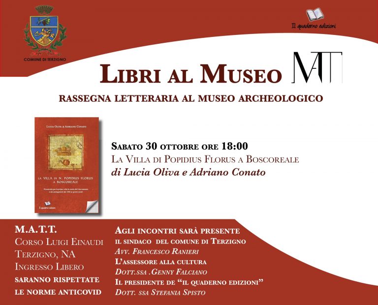 A Terzigno Lucia Oliva e Adriano Conato presentano il loro nuovo libro.