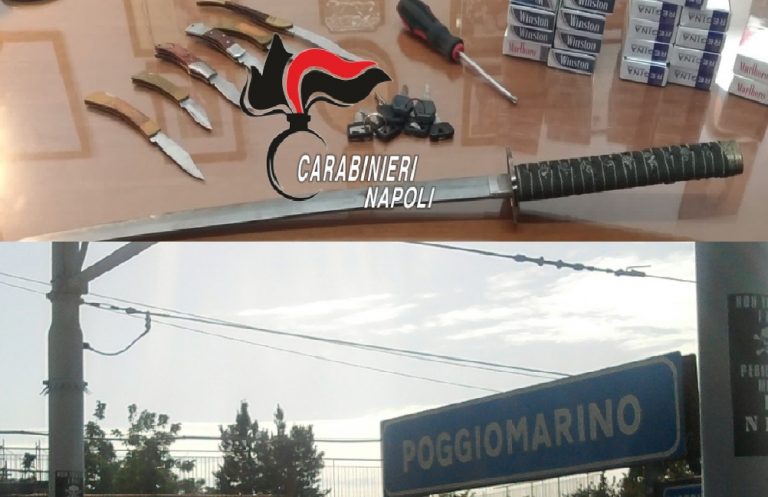 Prende Circumvesuviana con una katana e 5 coltelli: fermato pendolare-ninja