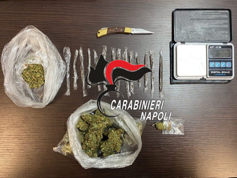 Volla, fermato con hashish e marijuana: perquisita pure l’abitazione