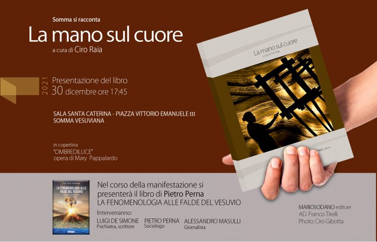 Somma Vesuviana, presentazione del libro “La mano sul cuore”