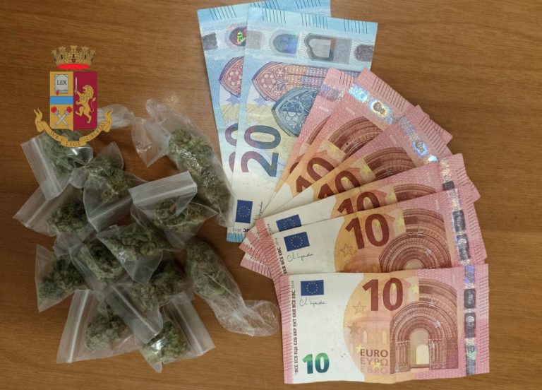 San Giorgio, giovane fermato con 14 grammi di marijuana e soldi