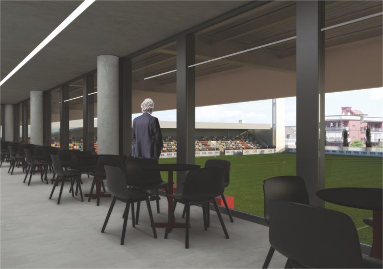 A Palma Campania uno stadio da Premier: negozi e ristoranti con vista sul campo