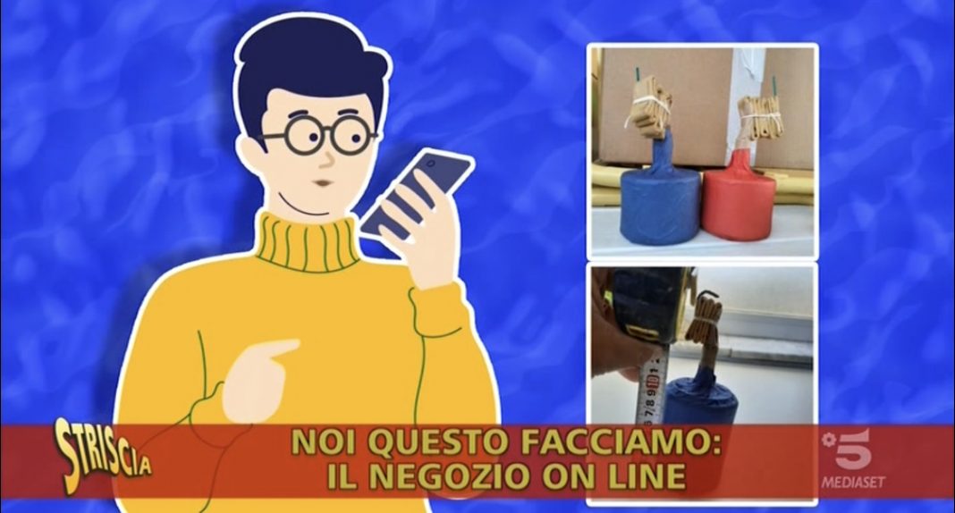 Botti spediti col corriere, Striscia la Notizia a Somma