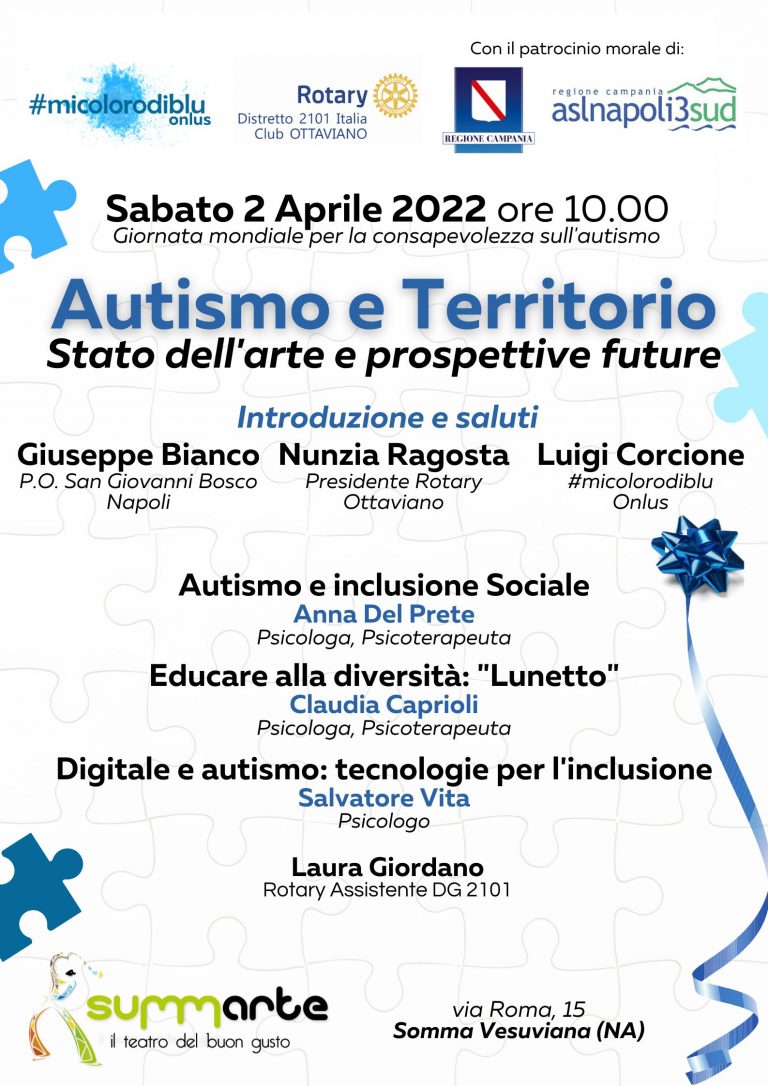 Autismo e territorio, confronto al teatro Summarte