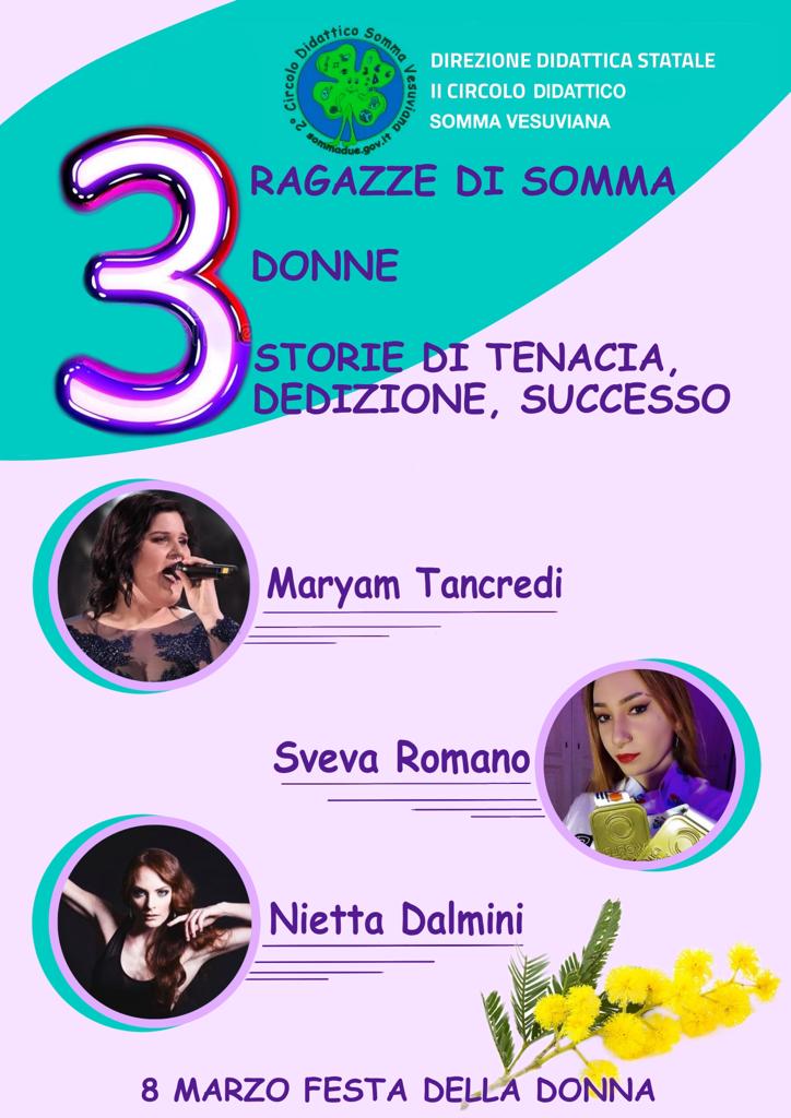 8 marzo, tre eccellenze di Somma incontrano Secondo Circolo Didattico