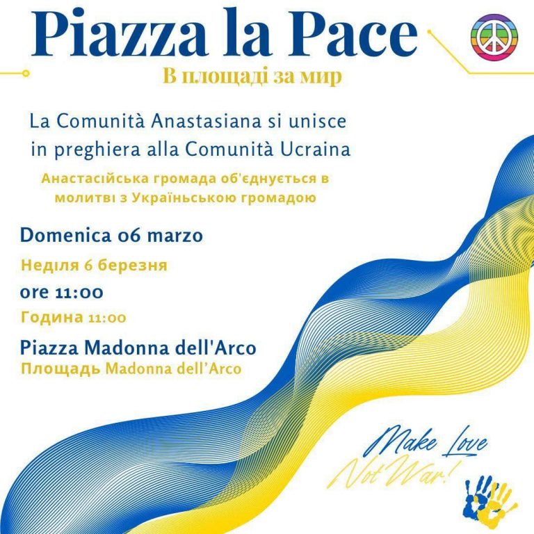 Sant’Anastasia, in piazza per l’Ucraina