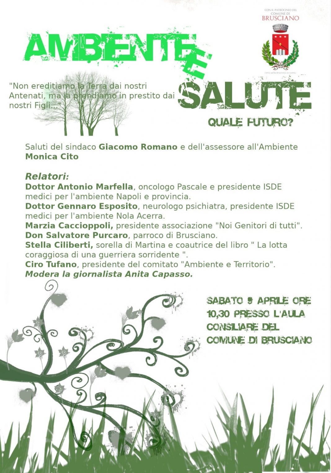 Salute e Ambiente, convegno sabato a Brusciano