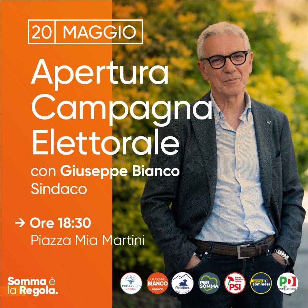 Somma, Bianco apre campagna elettorale in piazza