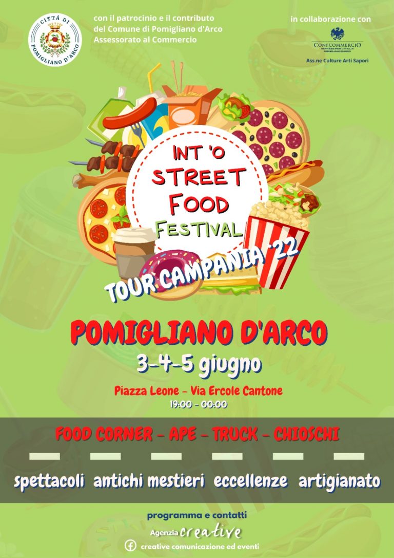 Pomigliano, ritorna Int’o Street Food Festival per esaltare i sapori del cibo di strada