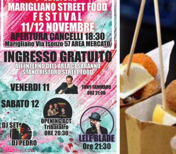 Marigliano, arriva la prima edizione dello Street Food Festival