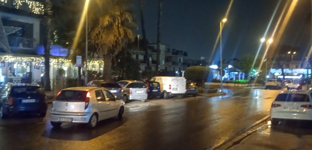 Una della aree della movida notturna di Volla