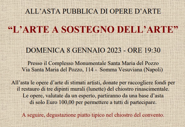 Somma, opere all’asta per restaurare gli affreschi