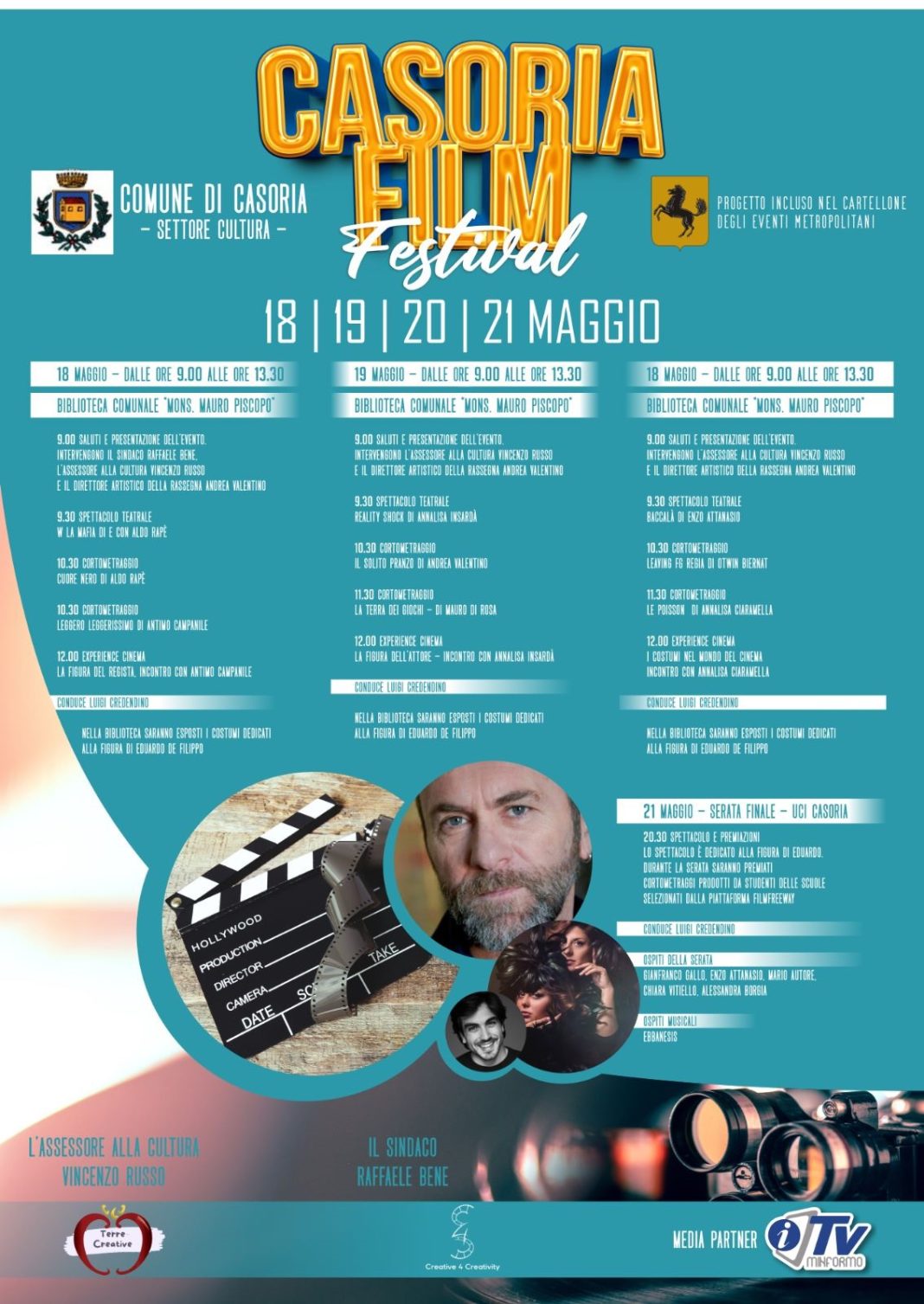 Gianfranco Gallo al Casoria Film Festival per l’omaggio ad Eduardo