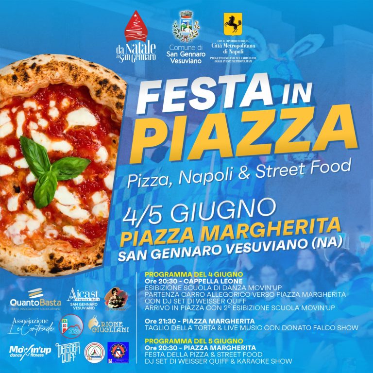 Festa in piazza, pizza protagonista a San Gennaro Vesuviano
