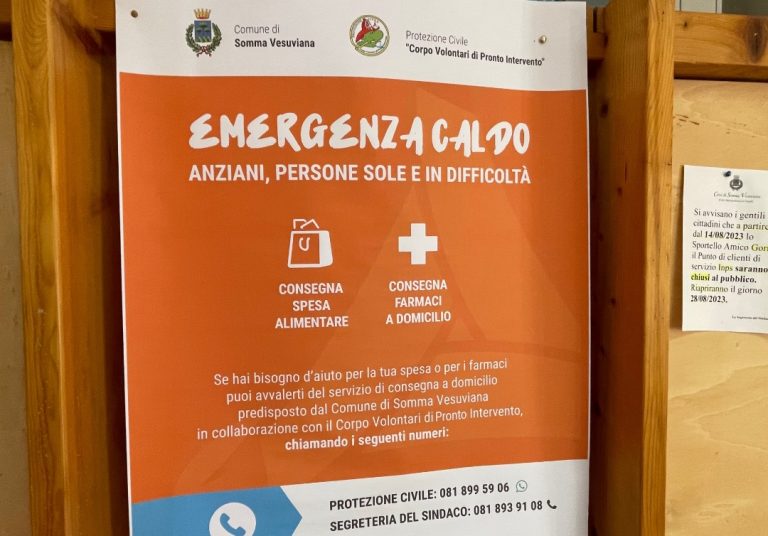 Somma Vesuviana, numeri verdi per emergenze: ecco l’iniziativa